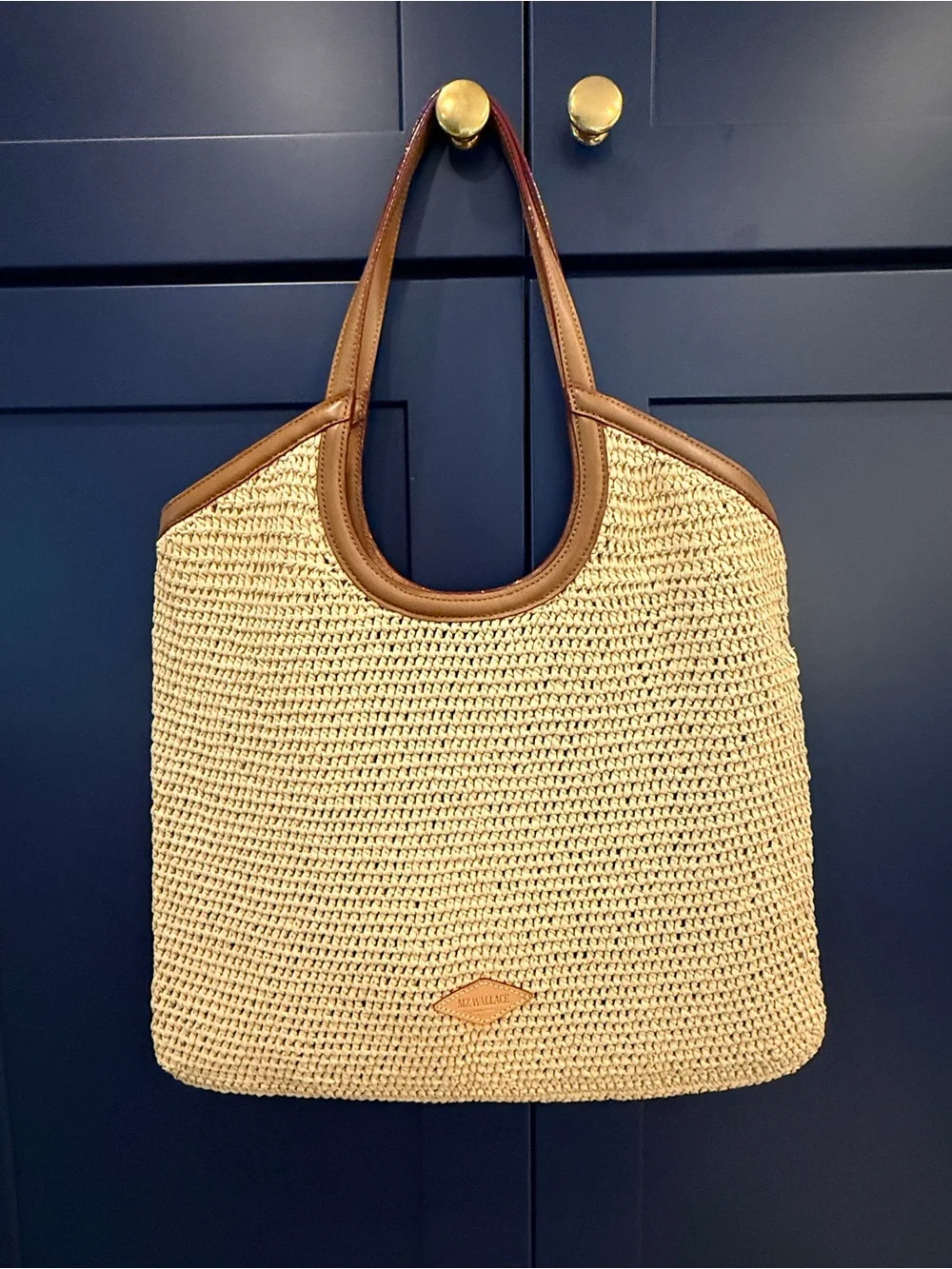 MZ Wallace Camel Large Crochet Georgica Tote - Picture 6 of 6